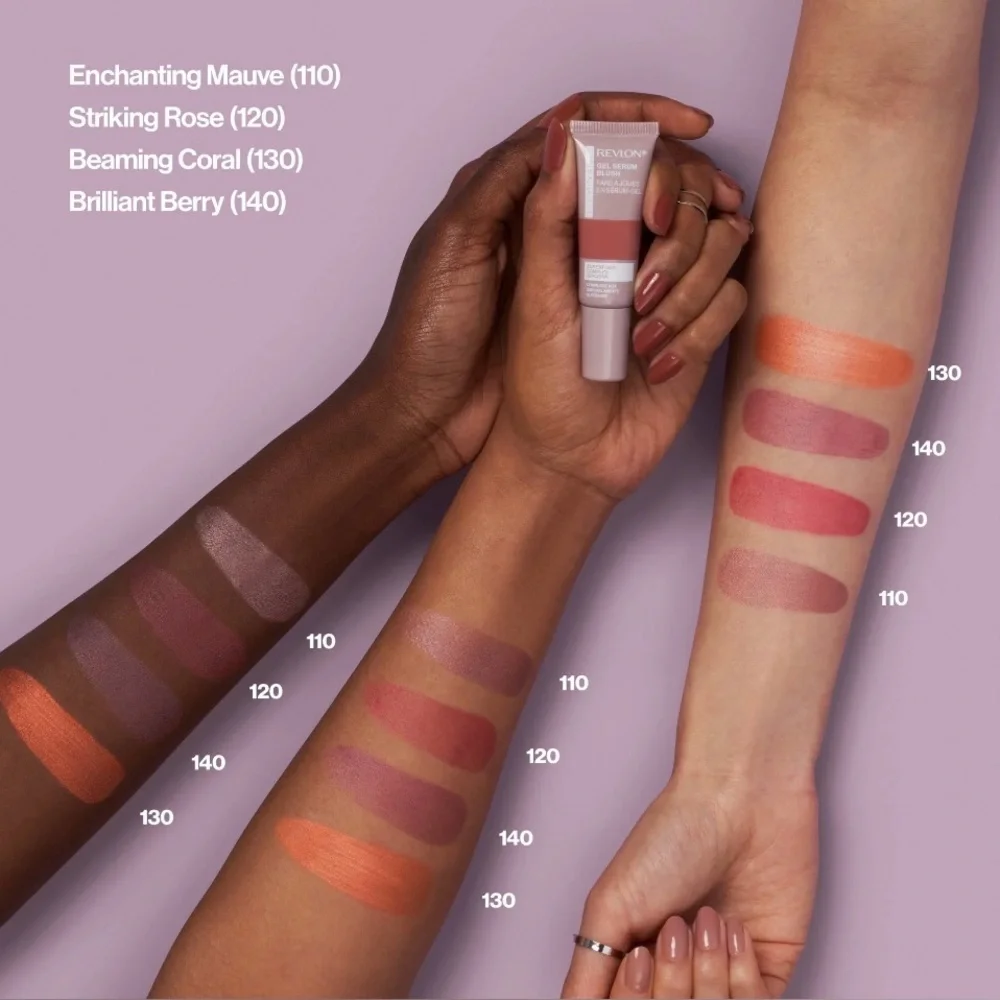 Revlon Illumunance Gel Serum Blush, Lightweight, Peach Blush- 130 Beaming Coral